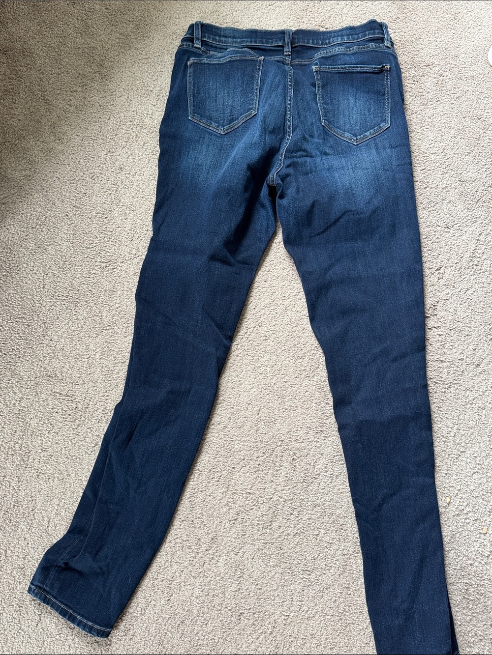 New York & Company Skinny Jeans in Dark Blue Denim - Picture 3 of 3